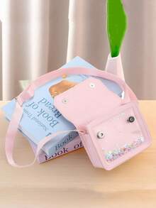 This Crossbody Bag Features Adorable And Playful Floral And Pearl Details, Making It A Must-Have Fashionable Handbag For Both Moms And Independent Girls. It Is Perfect For Valentine's Day, Parties, Or As A Gift For The Special Lady In Your Life. - Multicolor - View 3