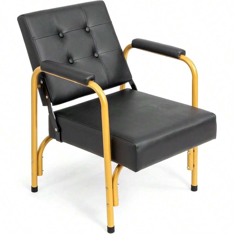 2 In 1 Auto Recline Shampoo Chair Barber Chair With Tilted Backrest For Salon - Default - View 1