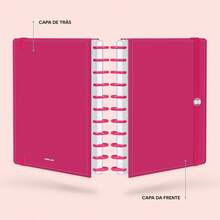 Disco Notebook + Iscool Hardcover 140 Sheets Smart Solid Colors - Hot Pink - View 3