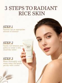 Skinfood Rice Brightening Foam-Deep Clean & Fresh Glow,For Bright, Even Skin ,Get Glass Skin With Rice - Rice Daily Brightening Cleansing Foam - View 6