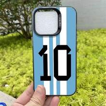 Funda de Número de Fútbol Genial para 17 16e 15 Plus 11 12 14 16 17 Pro Max 13 Cubierta Trasera del Teléfono - Mix02 - Ver 9