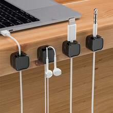 12 Plastic Cable Clamps - Suitable For Desktops, Homes, Cars, And Offices - Easy Cable Management For Technology Enthusiasts And Students, Workspace Setup, Home Organization, Tidy Solutions, Compact Design, Lightweight Brackets, Cable Storage, Wire Holders