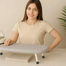 Portable Desktop Ironing Board – Foldable Design With Non-Slip Legs - Gris - Ver 8
