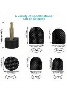 Bộ 15 dụng cụ sửa chữa gót giày nữ, bao gồm đinh giày, dụng cụ làm giãn giày, bộ chăm sóc gót giày cưới, miếng bảo vệ gót giày, nắp gót và các phụ kiện khác. - Màu be - Xem 3