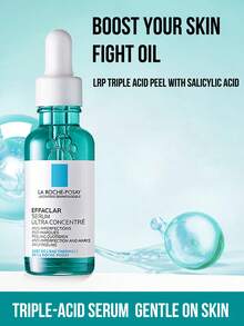 La Roche Posay Effaclar Ultra-Concentrated Serum 30ml, Anti-Imperfection, Anti-Roughness, Daily Peeling, Formulated With Salicylic Acid, Glycolic Acid, LHA + Soothing Niacinamide, Tested On Asian Oily To Blemish-Prone Skin, Fights Oil & Blemish, Fades Red Marks, Suitable For Oily/Blemish-Prone Skin, Gentle Yet Effective Formula With Thermal Spring Water, Essential Item For Daily Facial Skin Caring