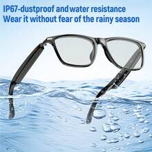 AI Translation Smart Color-Changing Glasses, Support Over 100 Languages Real-Time Translation, Unisex Translation Smart Glasses, ChatGPT System, IP67 Waterproof, Brand New Multi-Functional Audio Glasses