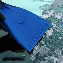 Snow Shovel With Silicone Non-Slip Handle, Multi-Functional Mini Snow Shovel, Snow Brush And Ice Scraper Suitable For Cars, Trucks And SUVs, Blue. - Multicolor - View 2