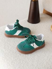 1 Pair Kids Sports Shoes, New Spring/Autumn Girls Casual Sneakers, Boys Trainers - Green - View 2