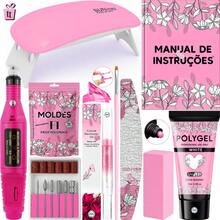 Complete Polygel Kit + Pen Sander + Sun Mini Lamp + Polygel + F1 Mold - clasificado - Ver 7