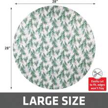 Drymate Christmas Tree Stand Mat (28"), Protects Floors From Spills And Scratches, Absorbent, Waterproof, Machine Washable, Durable, (Made In The USA)(Holiday Sprinkled Spruce) - ColorA - View 2