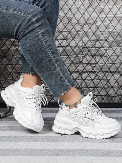 Versatile White Breathable Thick-Sole Casual Sneakers, Unisex Wide-Leg Sports Shoes, Suitable For Holiday Travel, Back To School Gifts, Classic Couples Sports Shoes, Multifunctional, Holiday Gifts, Comfortable Wide Design