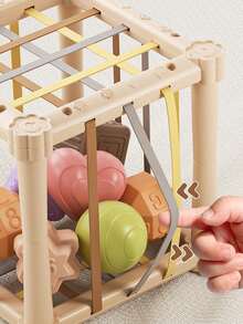 1 Set Kids/Toddlers Boys/Girls Shape Sorter Grab Training Finger Fine Motor Toy Parts, Random Color - Multicolor - View 7