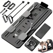 8-In-1 Portable Multifunctional Pilates Board, Foldable Home Gym Fitness Equipment, Full Body Workout Training Plate For Women Men, 3 Colors Available - 黑色 - 查看 10