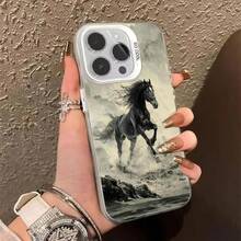 Running Horse Design Phone Case Compatible With 17 16 15 14 13 12 11 Pro/ Max/Plus, Anti-Drop And Shockproof Back Protection, Case Compatible With 17 Pro Max, 17 Pro, 17, 16 Pro Max - GDB2 - 查看 12