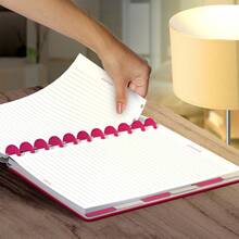 Disco Notebook + Iscool Hardcover 140 Sheets Smart Solid Colors - Hot Pink - View 11