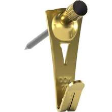 OOK 50615 Perchas profesionales para fotos colgadores de arte acolchados laton ganchos reutilizables para fotos 20 libras juego de 15 - latín - Ver 1