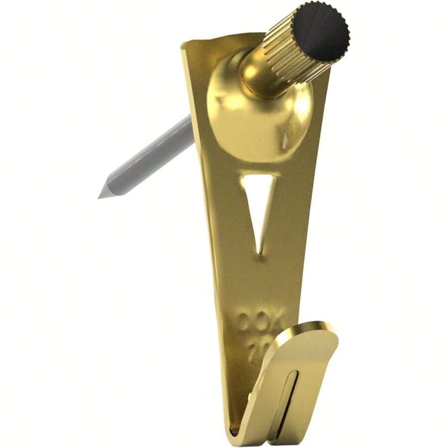 OOK 50615 Perchas profesionales para fotos colgadores de arte acolchados laton ganchos reutilizables para fotos 20 libras juego de 15 - latín - Ver 1