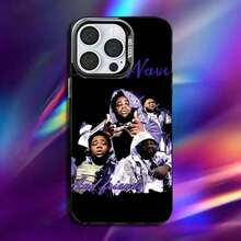 25 Funda de Teléfono R-Rod W-Wave Rapper para 17,16,15,14,13,12,11,Pro,Max,Plus, Anticaída, Negra Mate, Parachoques Duro - Z4 - Ver 7