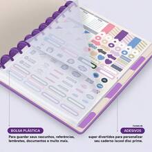 Disco Notebook + Iscool Hardcover 140 Sheets Smart Solid Colors - Lilac - View 4