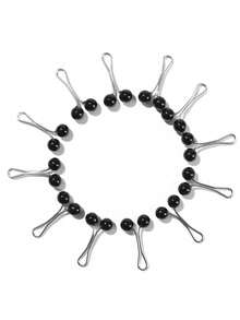 12pcs Women's Pearl Brooch, Scarf Clips, Hijab Pins, Shawl/Scarf Clips, Pearl Pins For Sweaters