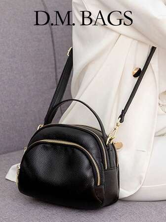 Lightweight,Business Casual Minimalist Multi-pocket Dome Bag For Teen Girls Women College Students,Rookies & White-collar Workers Perfect for Office,College,Work ,Business,Commute,Outdoors, Travel, Outings