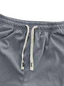 Hidkat 加大码男士灯芯绒休闲裤，抽绳腰带，适合日常休闲穿着