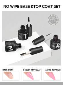 peacecolor Acrylic Nail Kit-10G Clear Pink White Nail Powder & Monomer Liquid, 4PCS Gel Polish, Gel Base Top Coat Set For Women DIY Salon Manicure Supplies Gifts - Multicolor - View 6