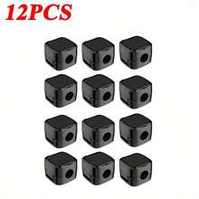 12 Plastic Cable Clamps - Suitable For Desktops, Homes, Cars, And Offices - Easy Cable Management For Technology Enthusiasts And Students, Workspace Setup, Home Organization, Tidy Solutions, Compact Design, Lightweight Brackets, Cable Storage, Wire Holders