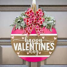 Valentine's Day Wreath Decoration, Valentine's Day Door Hanger, Outdoor Decor, Wall Hanging, Add Fun To Your Home!