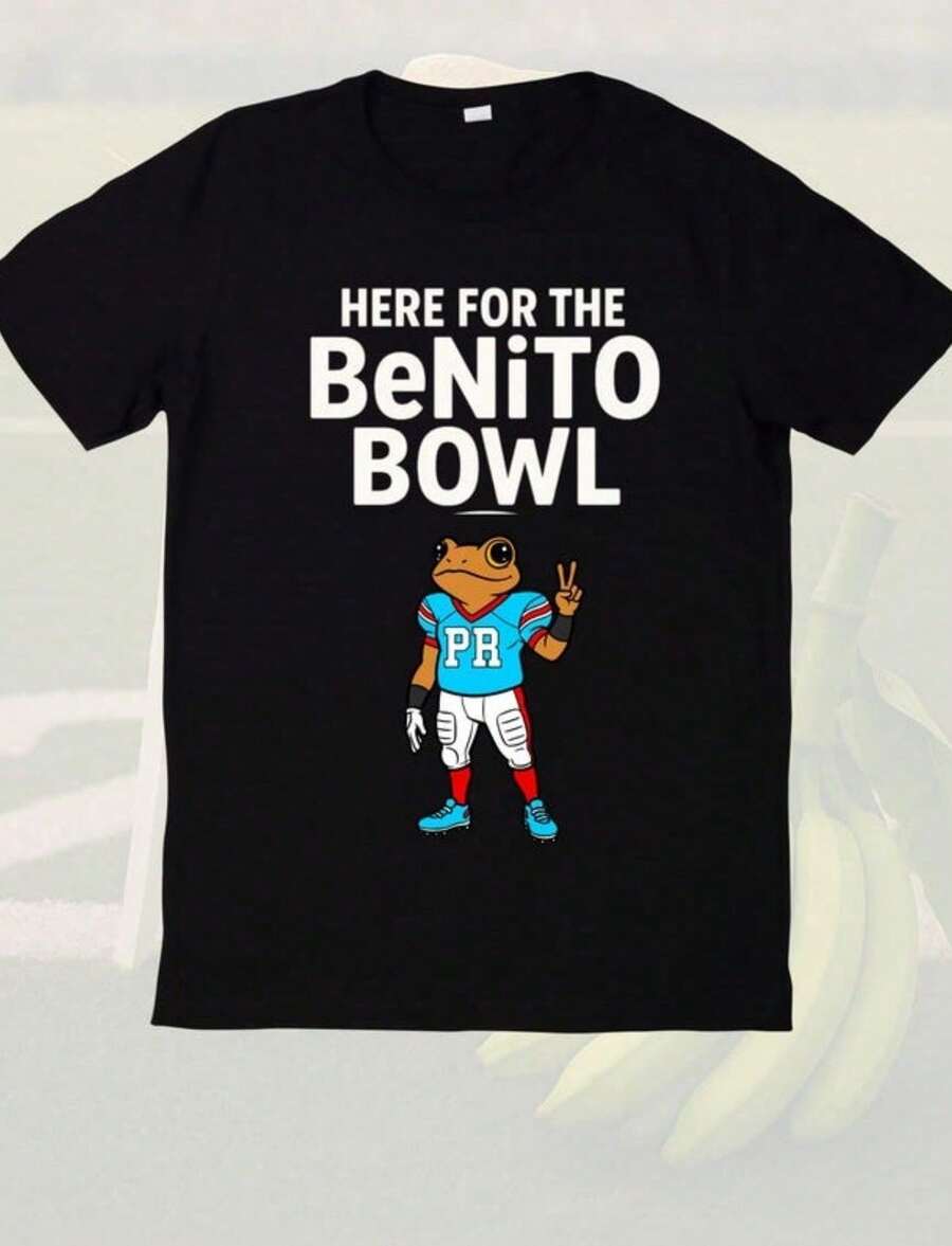 Here For The Hald Time Show-Puerto Rican Football- Puerto Rico Tshirt- Big Game Performance Shirt- L - 黑色 - 查看 1