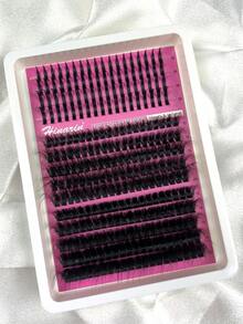 Hinarin 272pcs Pointed False Eyelash Cluster Set, 14-20mm, Cartoon Style, Thick, Suitable For Eyelash Extension, Individual Lashes, DIY Lashes - D - View 6