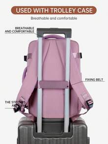 Myco Vacuum Compression Travel Backpack, Carry-On Approved, Includes Manual Air Pump, 51% More Capacity With Vacuum Compression, Fits In Suitcase, Vacuum Compression Backpack, Airplane Travel Backpack, Air Cushion Travel Bag, Vacation Travel Bag - Multicolor - View 6