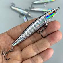 1支/20克远投铅笔型拟饵，人工饵，仿生拟饵，沉水米诺饵，远投沉水硬饵，水面拟饵，户外钓鱼拟饵，冬季钓鱼拟饵，鱼饵