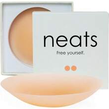 ¡RecomendadoNEATS Cubrepezones para Mujeres, Pétalos de Pecho de Silicona Reutilizables, Adhesivos e Invisibles¡Top de Temporada - Perla - Ver 3