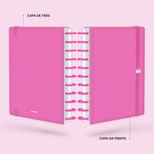 Disco Notebook + Iscool Hardcover 140 Sheets Smart Solid Colors - Spring Pink - View 3