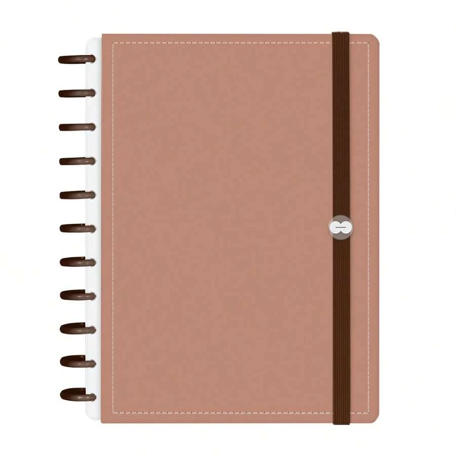Disco Notebook + Iscool Hardcover 140 Sheets Smart Solid Colors - Cappuccino - View 1