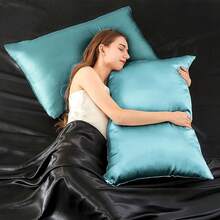 INFIIXSO Silk Pillow Cases 2 Pack Standard Size, Ultra Smooth & Soft Mulberry Silk Pillow Case For Hair And Skin, Breathable Cooling Silk Pillowcase With Hidden Zipper (Ocean Mist, 20x26 Inches),2PackStandard(20inchX26inch),OceanMist - 海洋迷霧 - 查看 8