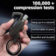 El encendedor de llavero infinito, ideal para amantes de la naturaleza: reutilizable, llavero múltiple, abridor de botellas. Impermeable, Portátil-Ideal para Camping, Senderismo, BBQ, Supervivencia, Aventuras de Ligniting (1Pc) - Gris-1 - Ver 6