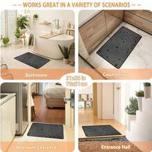 1Pc Large Fashionable Leopard Print Pattern Area Rugs, Black And Gray Color Scheme, Non-Slip Backing, Lightweight, Durable Polyester, Machine Washable, Easy To Clean, Soft Felt Back, Suitable For Living Room, Bedroom Or Office, Sofa, Coffee Table, Kitchen, Bathroom, Balcony, Entrance Carpet, Apartment, Dormitory, Porch, Patio, Farmhouse Decor, Low Pile Carpet, Low Pile Carpet - 樣式 5 - 查看 11