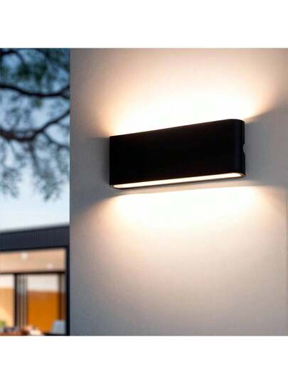 Alpinaluz SAFATA 20W LED Outdoor/Indoor Wand Light, Rectangular Aluminum, Up Down Lighting, 300mm, IP54 view 10