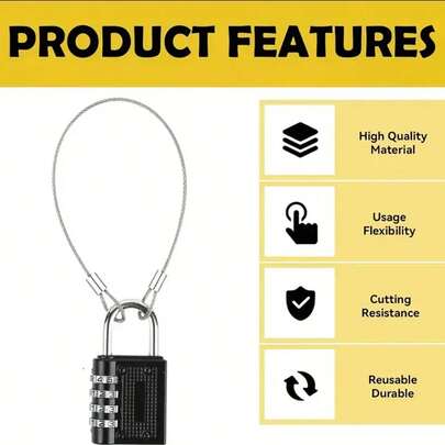 304 Stainless Steel Wire Rope Door Lock, Gift Box Lock Rope, Pet Cage Lock Rope