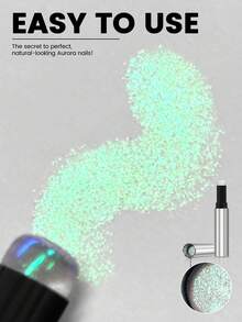 YOKEFELLOW 极光铬美甲粉，珠光美人鱼闪粉独角兽闪粉，配硅胶涂抹器，高光泽镜面效果，快速易用，新手友好，适用于凝胶美甲 - G-YTL01/G-YTL03/ G-YTL06
