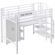 Kids Bed Frames, Headboards & Footboards - White + Metal + 140cm*200cm - View 8