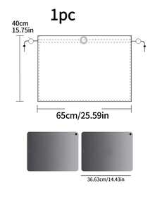 1 件婴儿提篮式卡通熊和恐龙图案窗帘，吸盘式侧窗遮阳隐私窗帘
