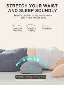 وسادة نصف دائرية للراحة لصالون التجميل، وسادة مريحة من رغوة الذاكرة، غطاء قابل للغسيل، مناسبة لمن ينامون على الجنب