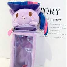 2pcs Set (1pc Stationery Pouch + 1pc Pen) My Little Pony Stationery Pouch, Girls Cosmetic Bag, Portable Plush Coin Purse, Suitable As Gift. Buy 1 Pouch, Get 1 My Little Pony Pen For Free.