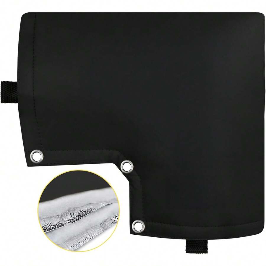 1个装回流防止器盖，回流防止器保护罩，冬季压力真空断路器盖，灌溉回流阀隔热罩，喷灌阀门防雪防晒罩 - 黑色 - 查看 1