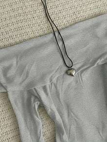 Women's Solid Color Y2K Off Shoulder Long Sleeve Fashionable Top - Light Grey - View 3