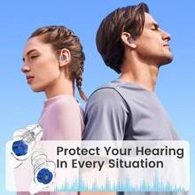Earplugs Concert, 2 Pairs Silicone Earplugs Concert And Musicians, Reusable Silicone Ear Plugs Hearing, Party, 23dB Noise Cancelling - Nâng cấp màu xanh - Xem 7