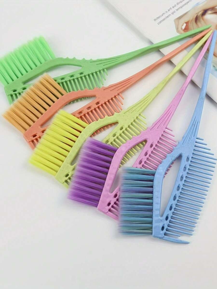 2/3件套组合染发梳，染发刷，沙龙用品，美发沙龙专用家用护发专用软发，美发沙龙工具，染发和挑染工具梳，家用理发梳